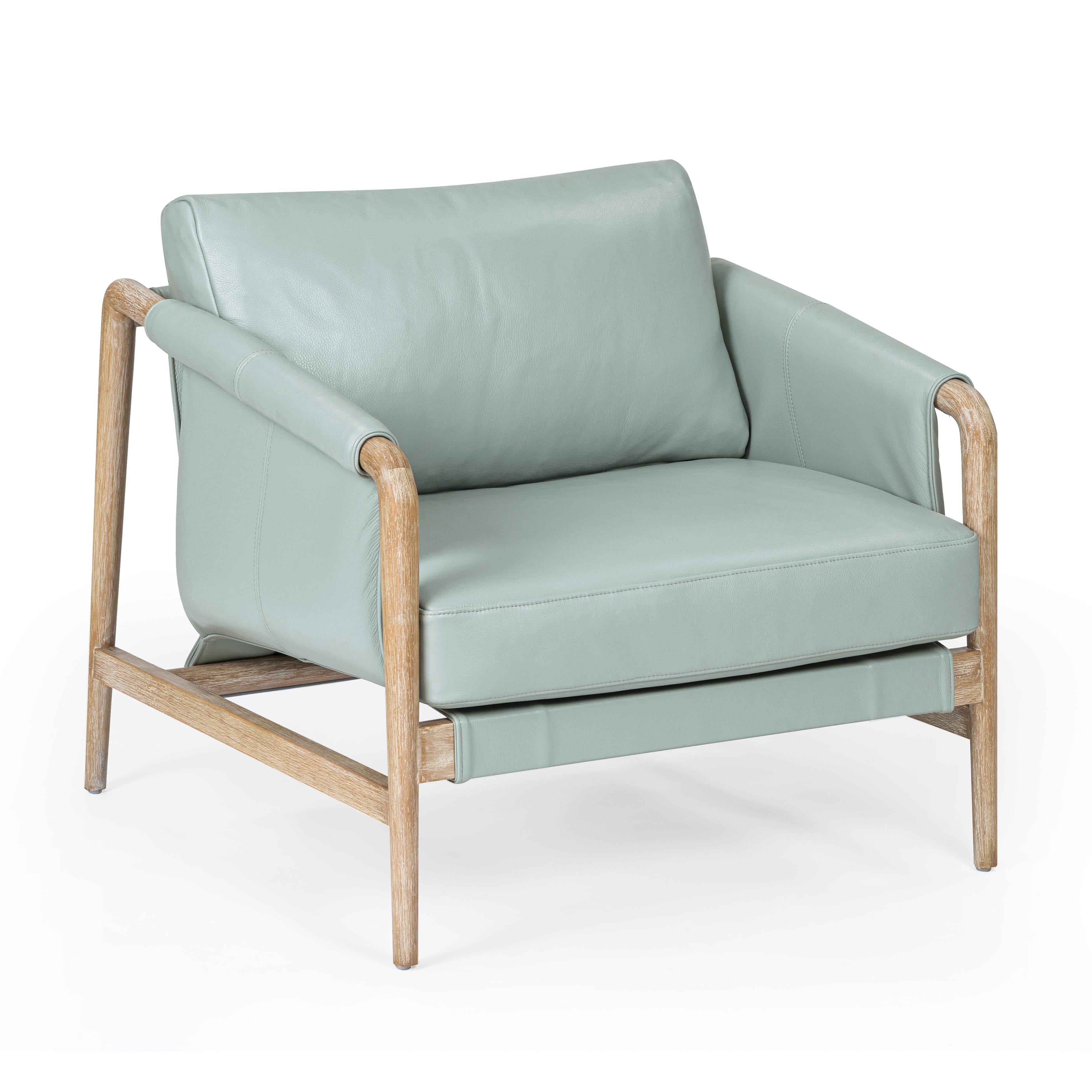 Chakka Contract-Grade Genuine Leather Accent Chair | TOV Furniture