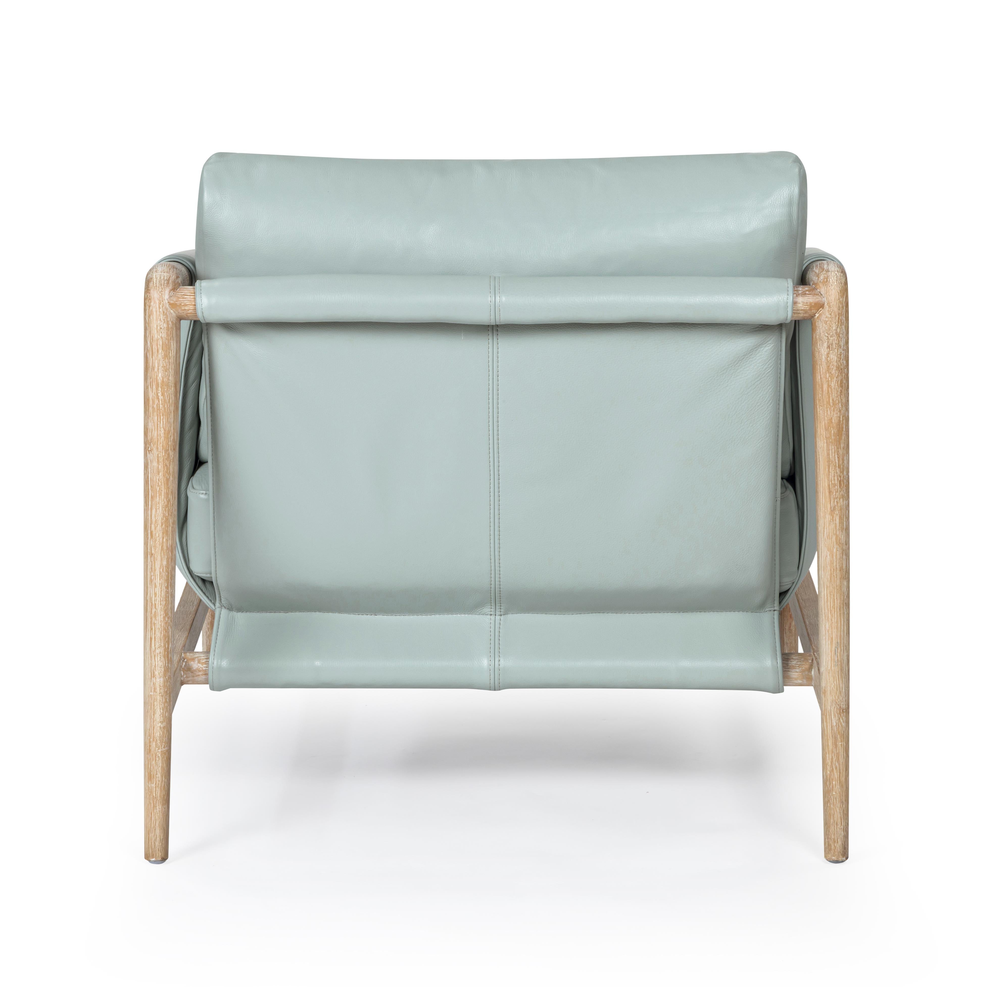 Chakka Contract-Grade Genuine Leather Accent Chair | TOV Furniture