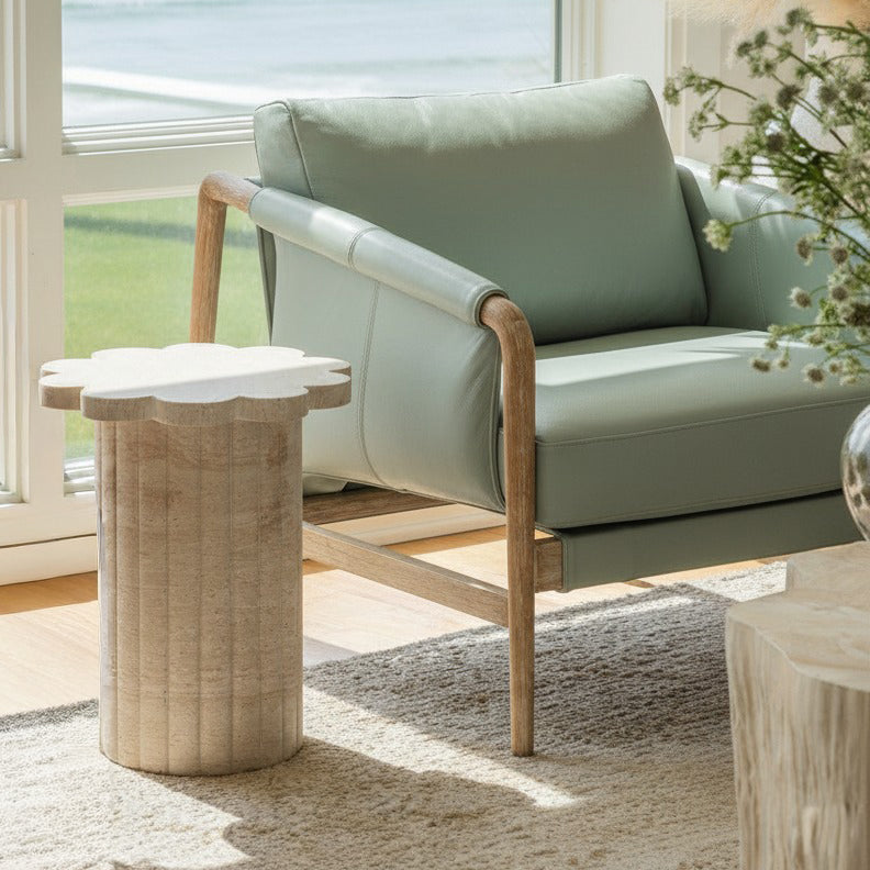 Chakka Contract-Grade Genuine Leather Accent Chair | TOV Furniture