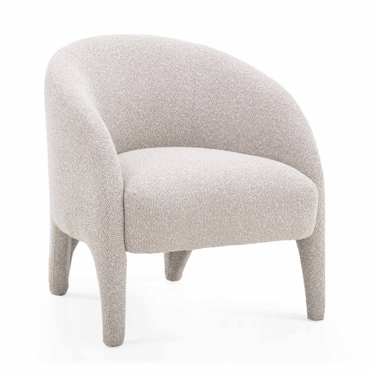 Kris Warm Grey Performance Boucle Accent Chair - Image 1