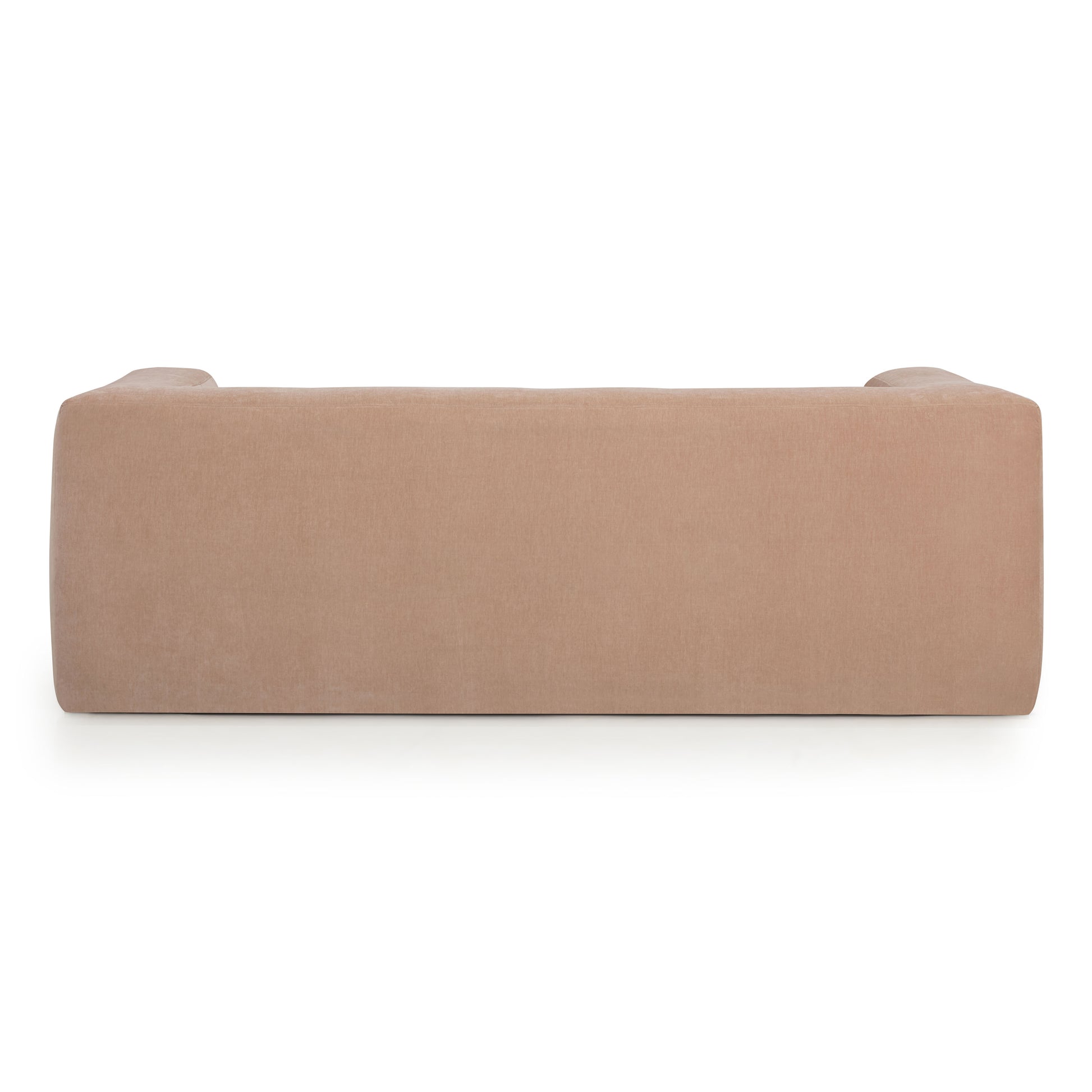 Alder 89" Upcycled Contract-Grade Chenille Sofa - Peach - Image 6