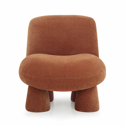Stomp Upcycled Performance Chenille Accent Chair - Rust - Image 1