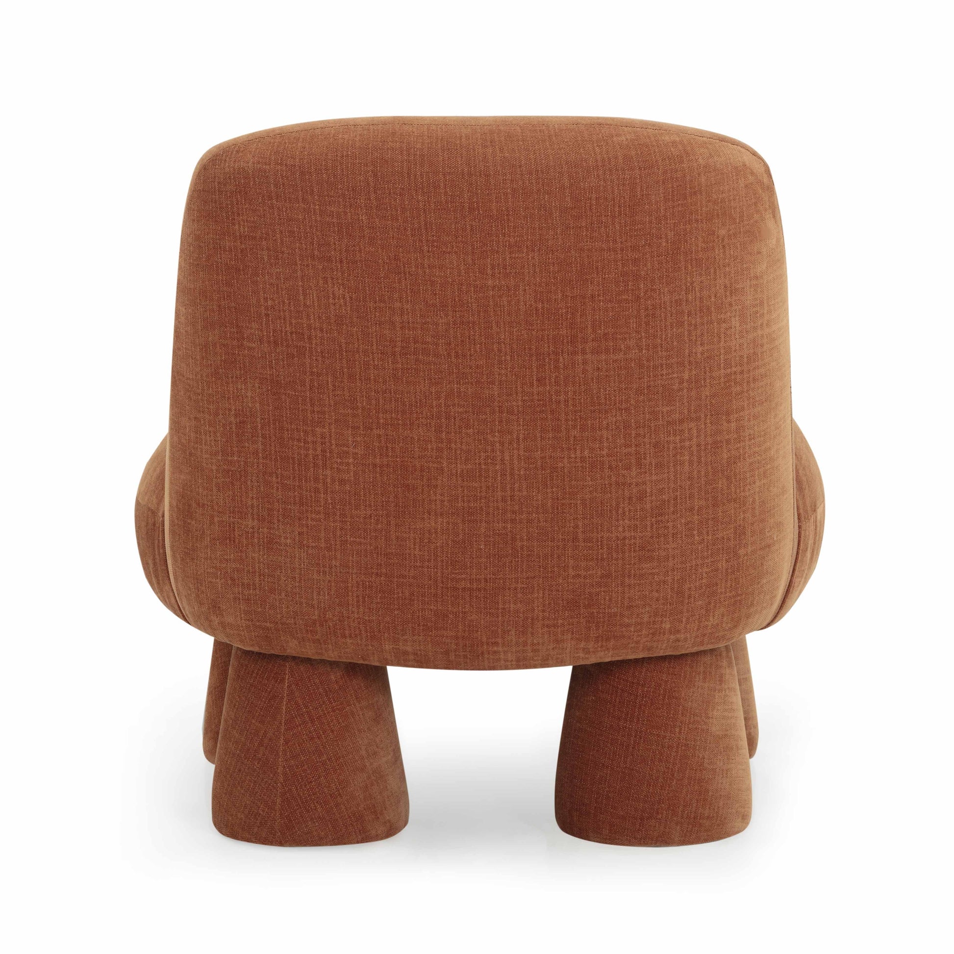 Stomp Upcycled Performance Chenille Accent Chair - Rust - Image 4