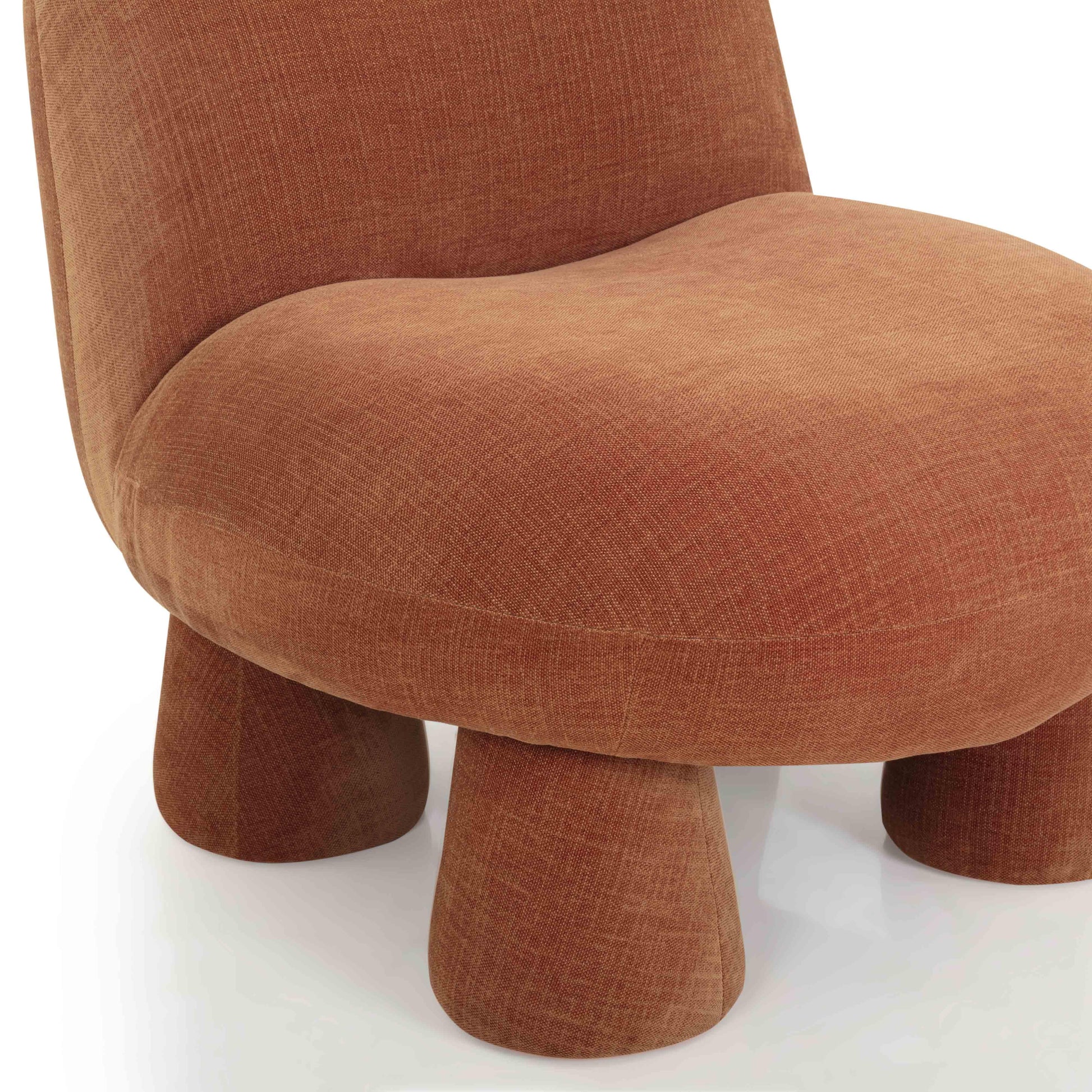 Stomp Upcycled Performance Chenille Accent Chair - Rust - Image 6