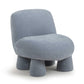 Stomp Upcycled Performance Chenille Accent Chair - Blue - Image 2
