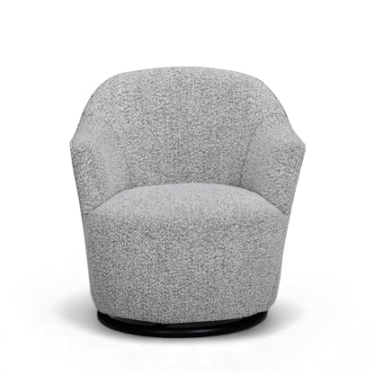 Skyla Performance Boucle Swivel Accent Chair - Grey - Image 1