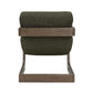 Palma Contract-Grade Textured Weave Fabric Accent Chair - Forest Green - Image 5