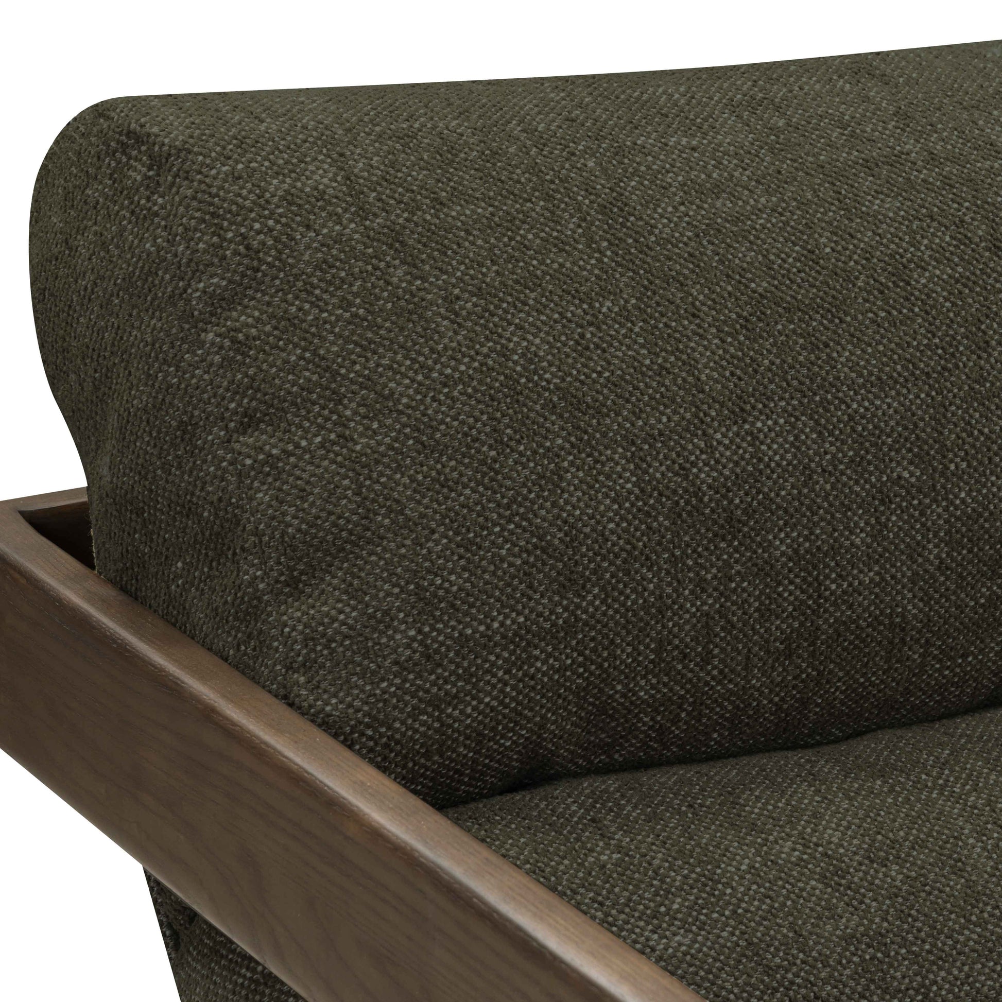 Palma Contract-Grade Textured Weave Fabric Accent Chair - Forest Green - Image 7