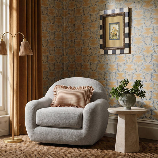 Tiago Warm Grey Performance Boucle Swivel Accent Chair - Image 2
