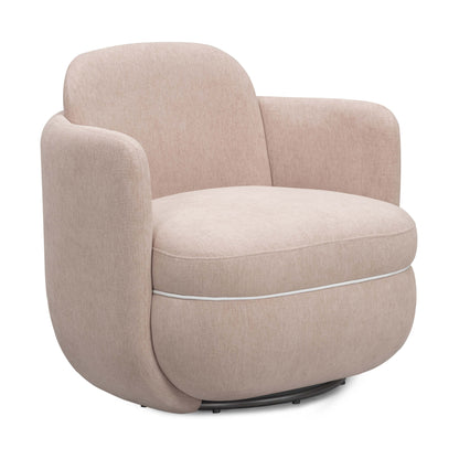 Wolfie Performance Chenille Swivel Accent Chair - Pink - Image 1