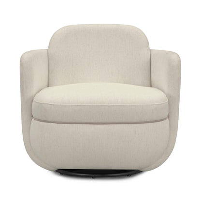Wolfie Performance Chenille Swivel Accent Chair - Cream - Image 1