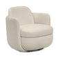 Wolfie Performance Chenille Swivel Accent Chair - Cream - Image 2