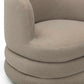Astor Performance Faux Mohair Swivel Hotel Lounge Chair - Taupe - Image 6