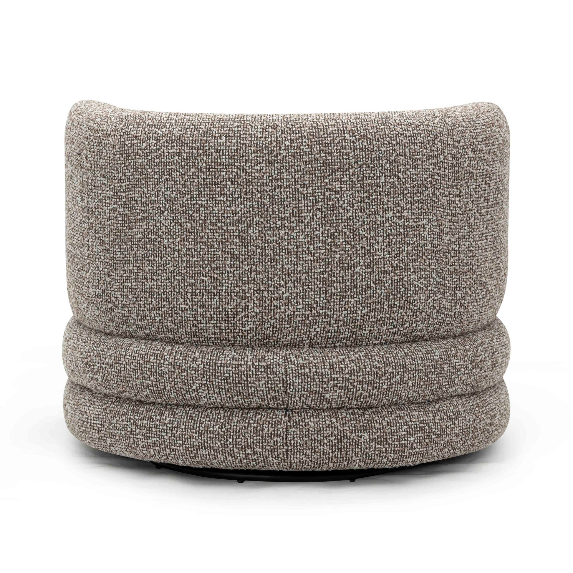 Astor Heavy Performance Boucle Swivel Hotel Lounge Chair - Heathered Grey - Image 5