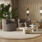 Astor Swivel Hotel Lounge Chair - Heathered Grey - Image 2
