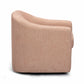Thao Contract-Grade Basketweave Fabric Swivel Accent Chair - Blush - Image 4