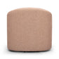 Thao Contract-Grade Basketweave Fabric Swivel Accent Chair - Blush - Image 5