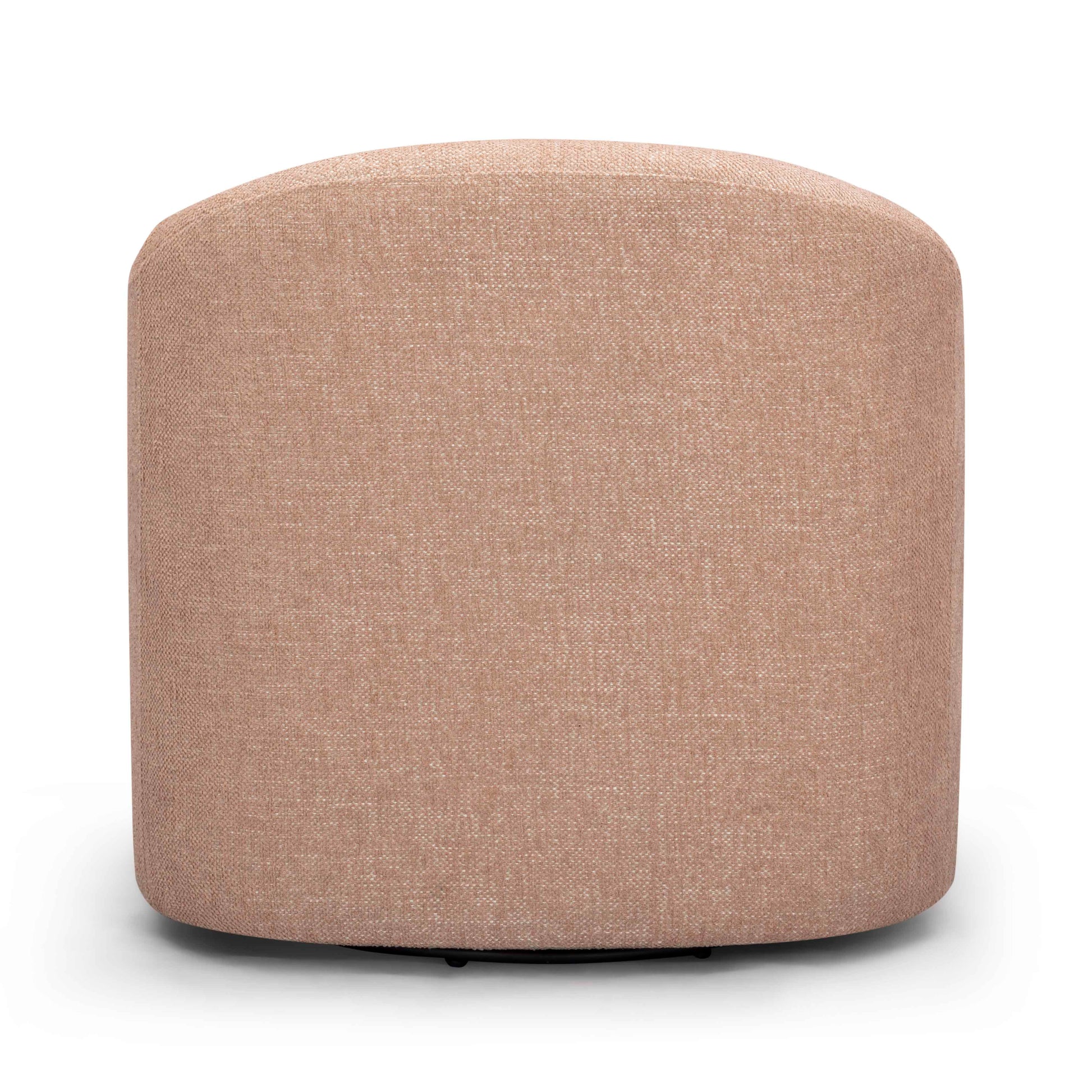 Thao Contract-Grade Basketweave Fabric Swivel Accent Chair - Blush - Image 5