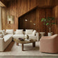 Thao Contract-Grade Basketweave Fabric Swivel Accent Chair - Blush - Image 2