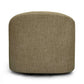 Thao Contract-Grade Basketweave Fabric Swivel Accent Chair - Green - Image 5