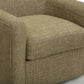 Thao Contract-Grade Basketweave Fabric Swivel Accent Chair - Green - Image 6