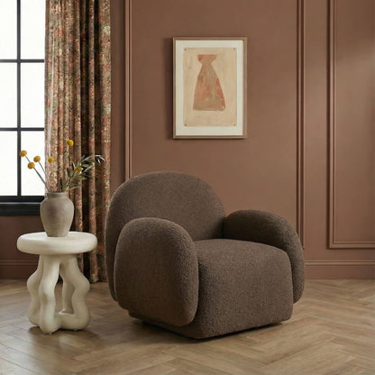 Marius Contract-Grade Boucle Accent Chair - Brown - Image 1