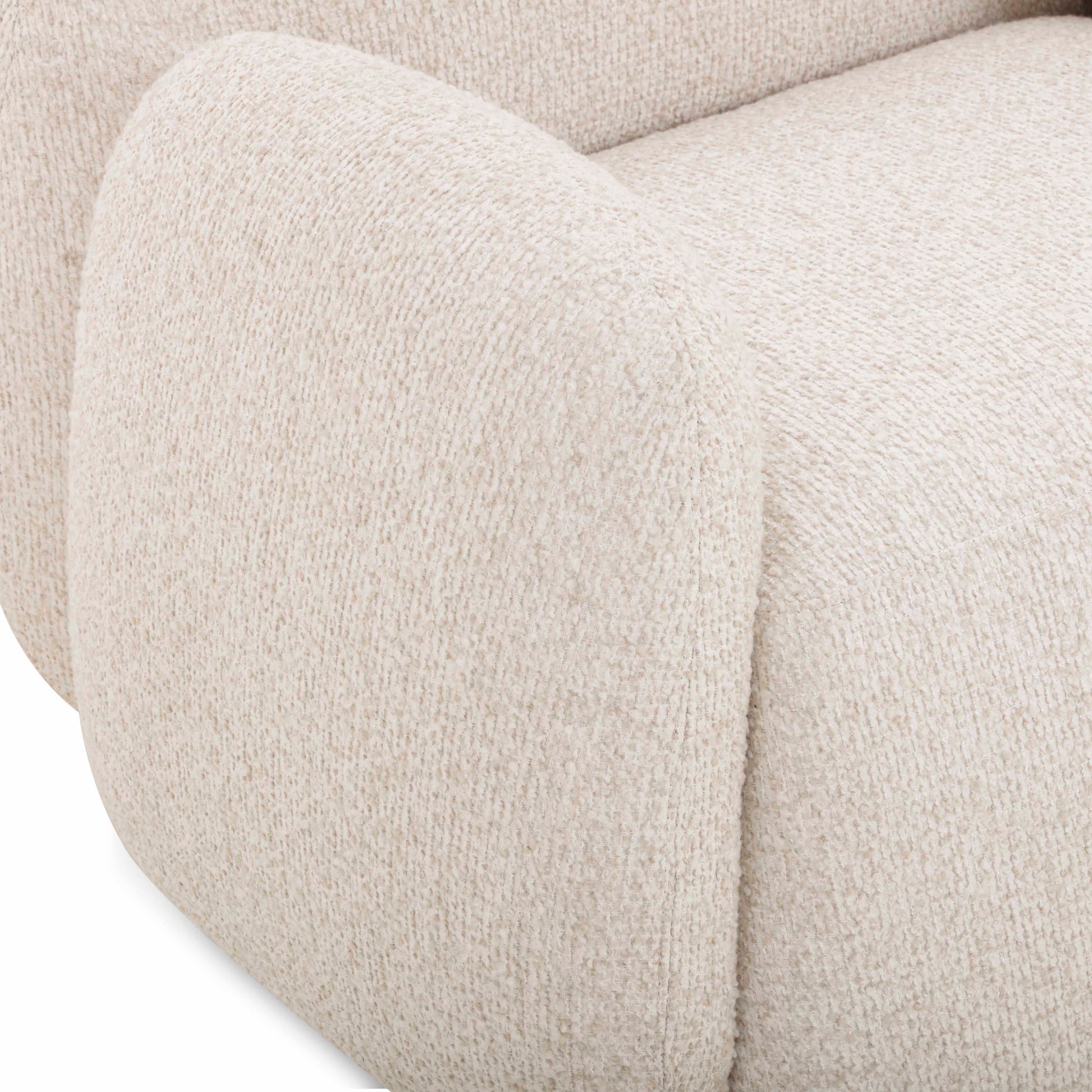 Marius Contract-Grade Boucle Accent Chair - Cream - Image 6