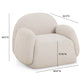 Marius Contract-Grade Boucle Accent Chair - Cream - Image 7