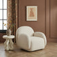 Marius Contract-Grade Boucle Accent Chair - Cream - Image 2