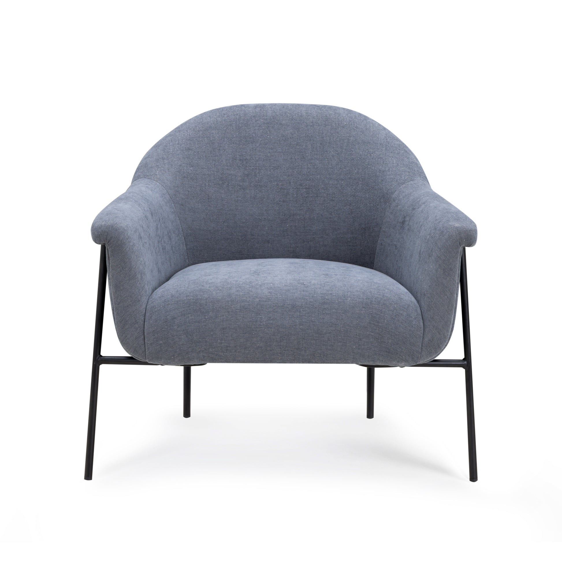 Lua Performance Chenille Accent Chair - Blue - Image 3
