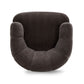 Jasmine Upcycled Contract-Grade Basketweave Fabric Swivel Accent Chair - Storm Grey - Image 7