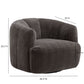 Jasmine Upcycled Contract-Grade Basketweave Fabric Swivel Accent Chair - Storm Grey - Image 8