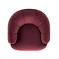 Jasmine Swivel Accent Chair - Berry Red - Image 7