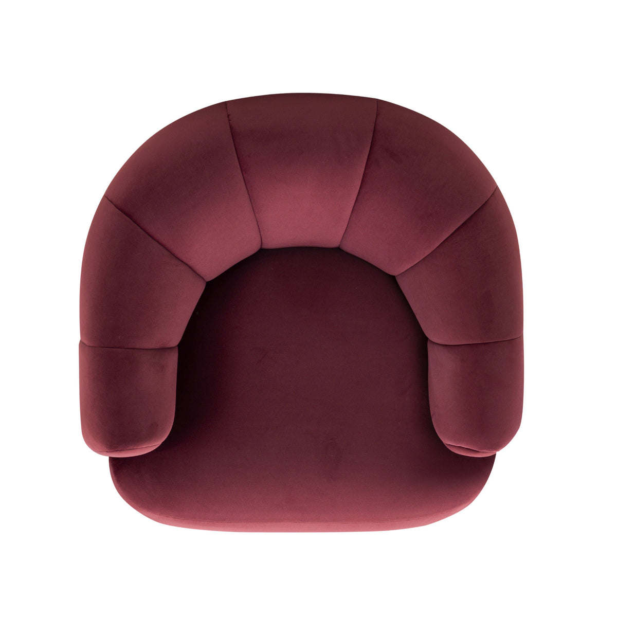 Jasmine Swivel Accent Chair - Berry Red - Image 7