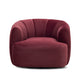 Jasmine Performance Velvet Swivel Accent Chair - Berry Red - Image 3