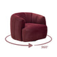 Jasmine Swivel Accent Chair - Berry Red - Image 8