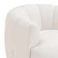 Jasmine Performance Velvet Swivel Accent Chair - Cream - Image 5