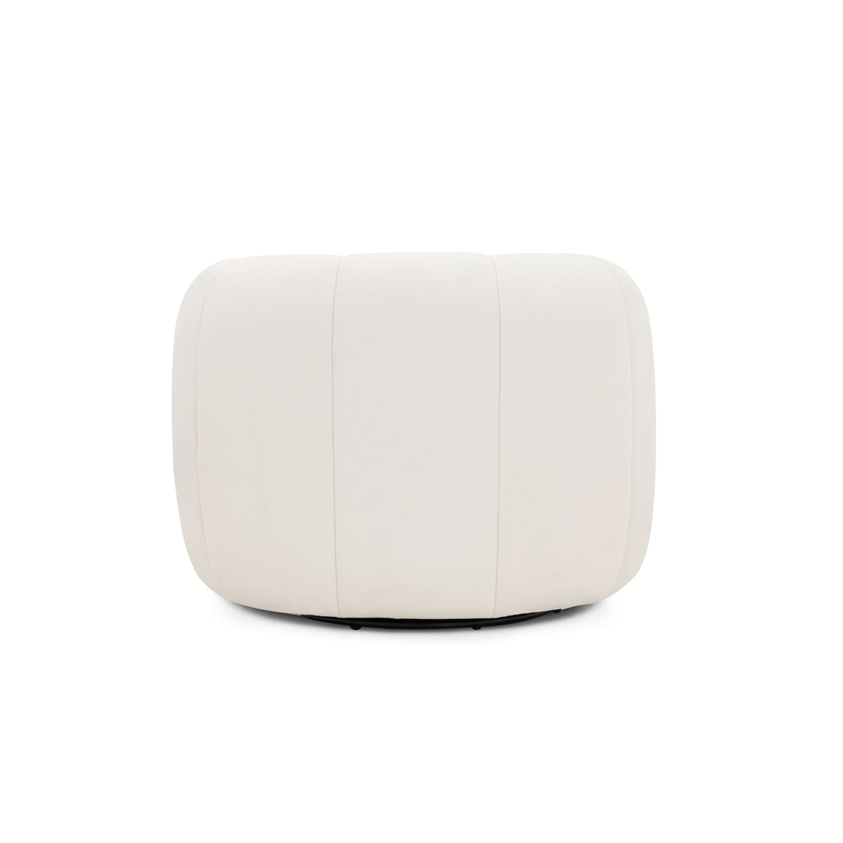 Jasmine Performance Velvet Swivel Accent Chair - Cream - Image 6