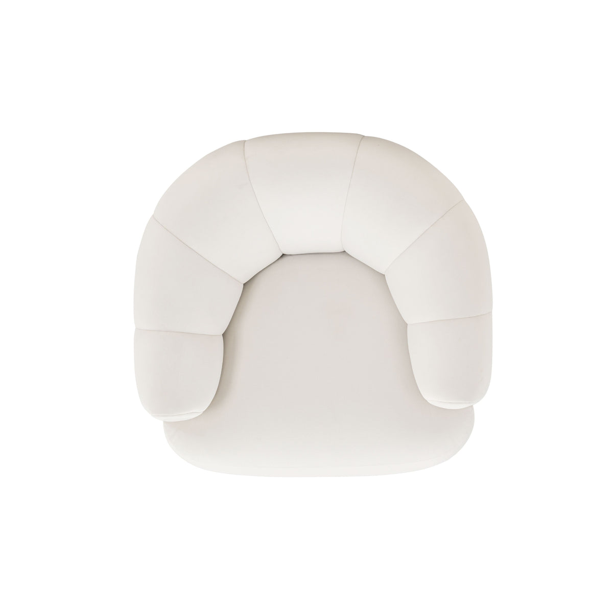 Jasmine Swivel Accent Chair - Cream - Image 7