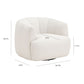 Jasmine Swivel Accent Chair - Cream - Image 9