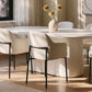 Sydney Performance Vegan Leather Armchair - Set of 2 - Cream - Image 2