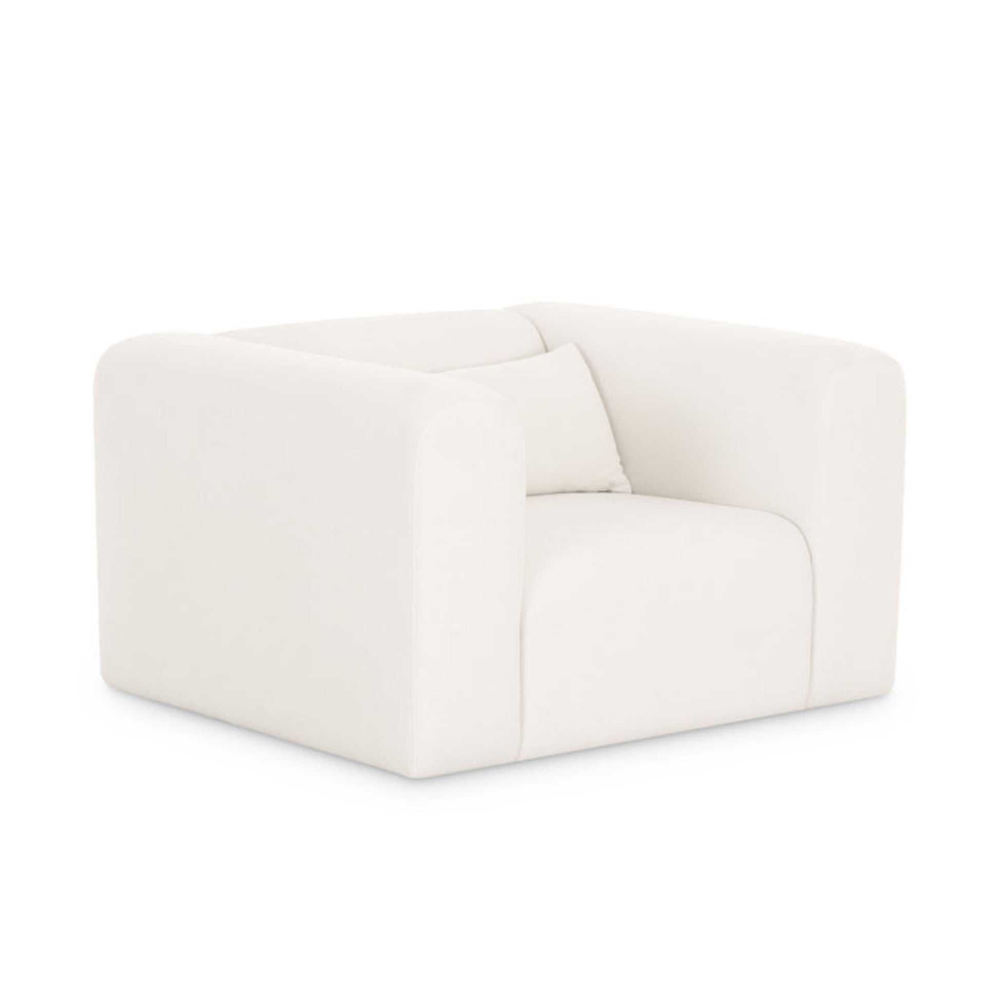 Tarra Cream Performance Chenille Accent Chair - Image 1