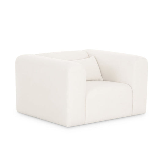 Tarra Cream Performance Chenille Accent Chair - Image 1