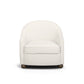 Cettie Performance Velvet Accent Chair - Cream - Image 1