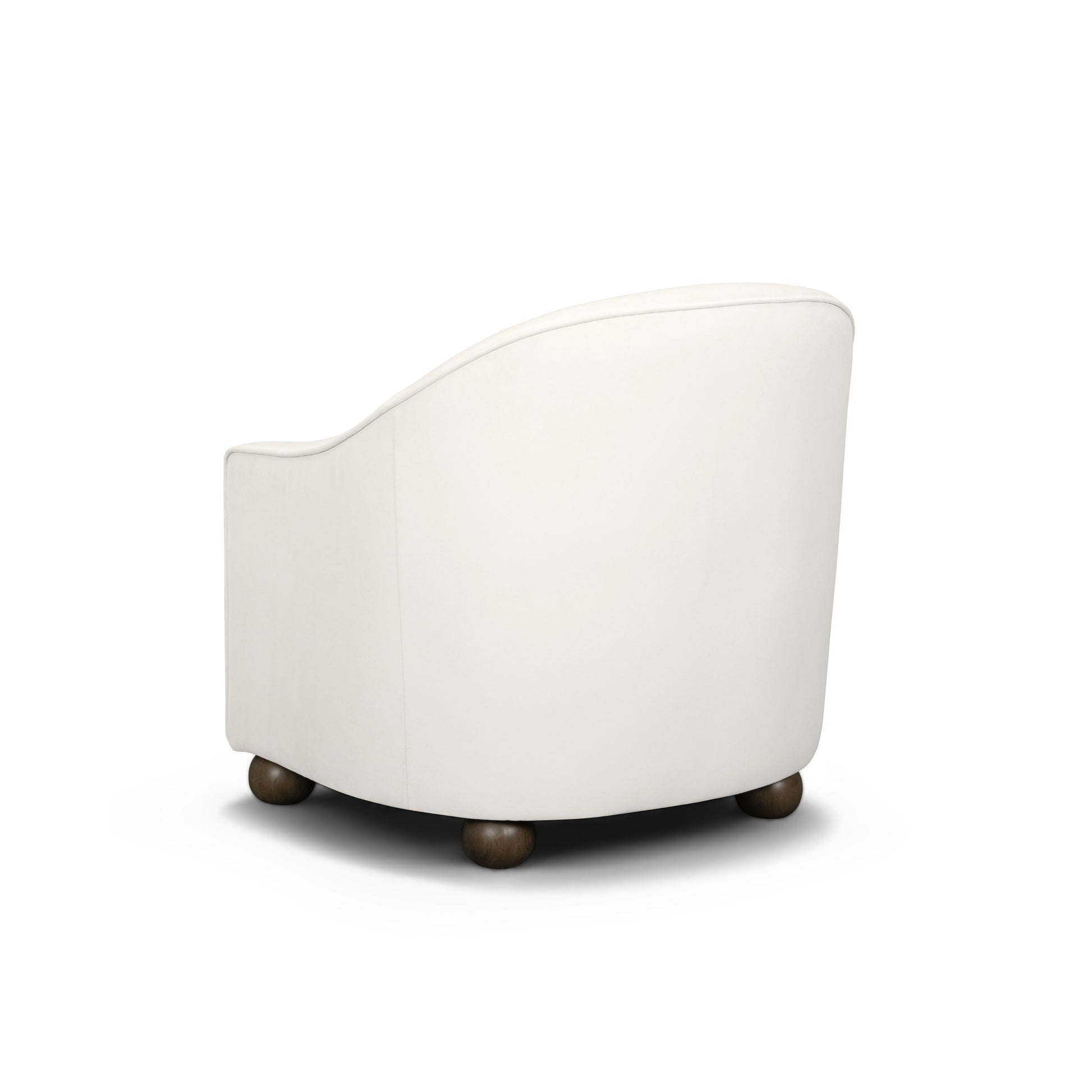 Cettie Performance Velvet Accent Chair - Cream - Image 4
