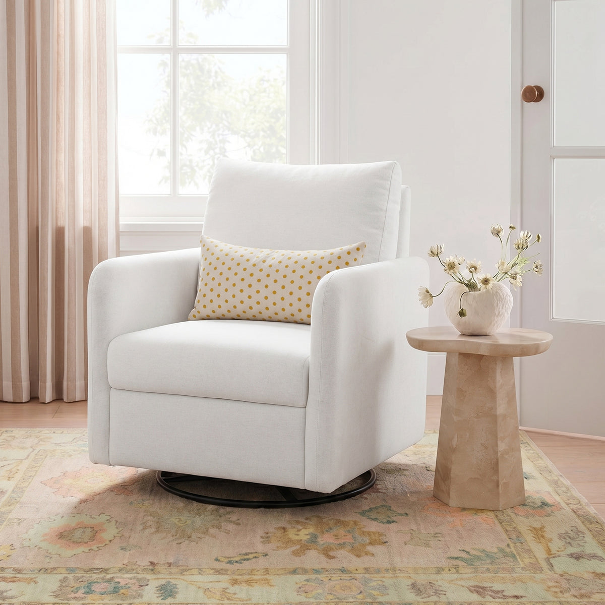Nancy Nursing Chair - Light Grey - Image 2