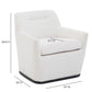 Mado Swivel Accent Chair - Chalk - Image 7
