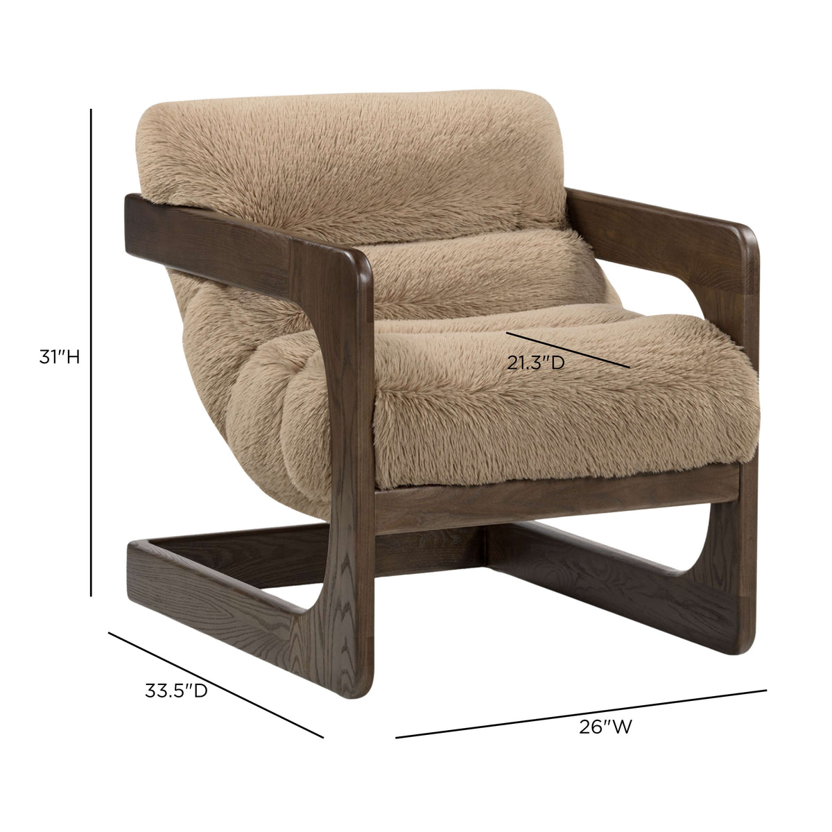 Palma Accent Chair - Taupe - Image 7