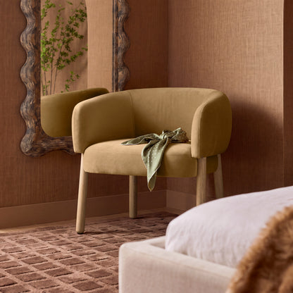 Foxy Performance Fabric Accent Chair - Camel - Image 1