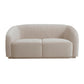 Yara 70" Pleated Velvet Loveseat